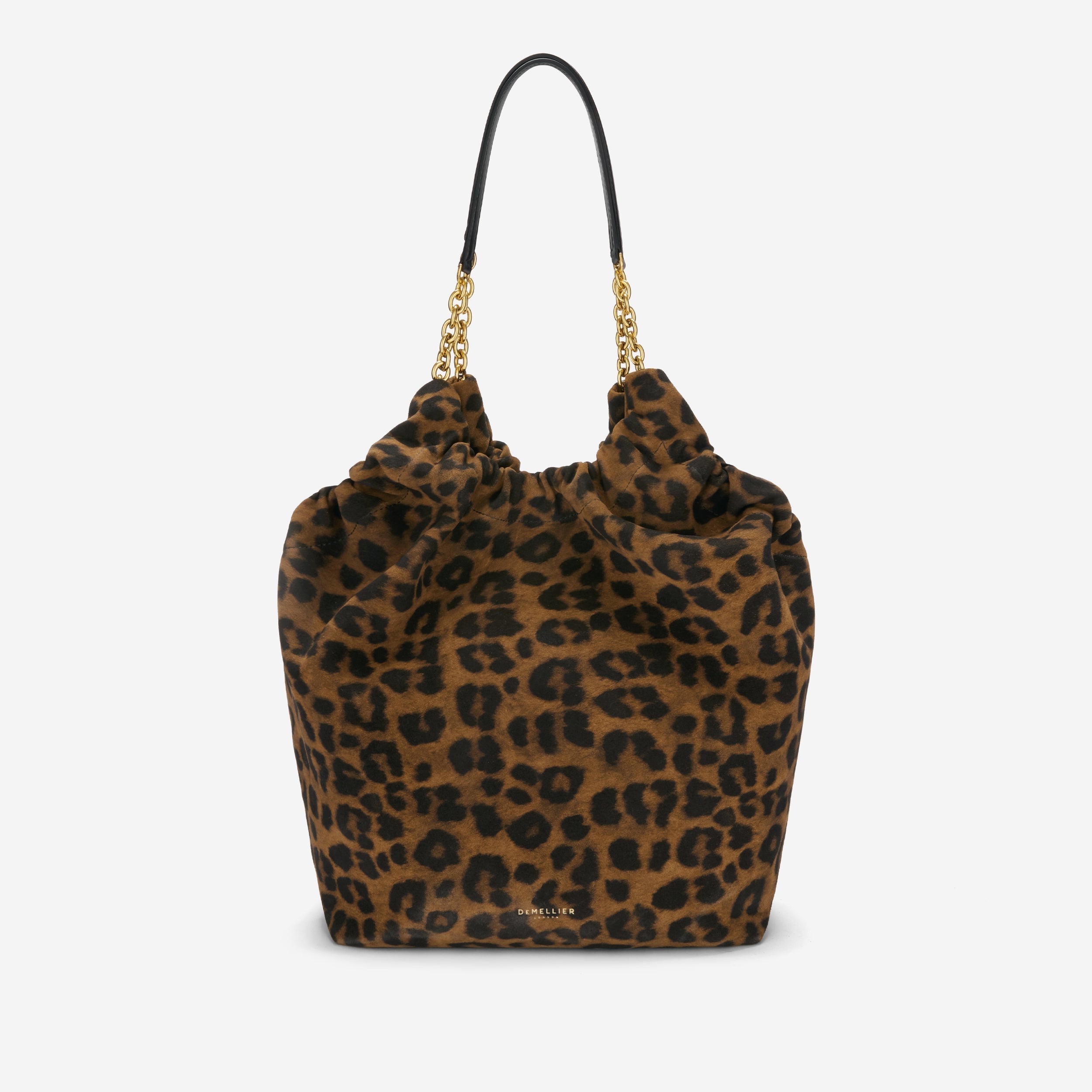DeMellier The Miami leopard-effect suede & black smooth