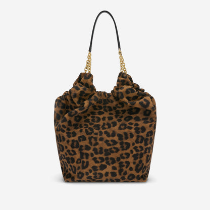 DeMellier The Miami leopard-effect suede & black smooth