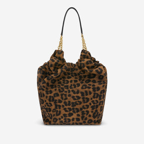 DeMellier The Miami leopard-effect suede & black smooth