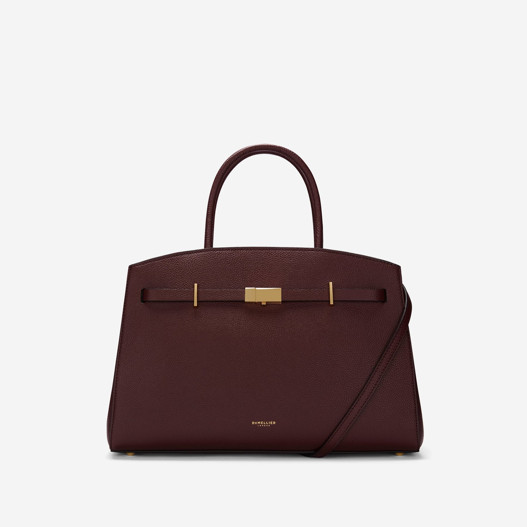 DeMellier The Midi Hudson burgundy small grain