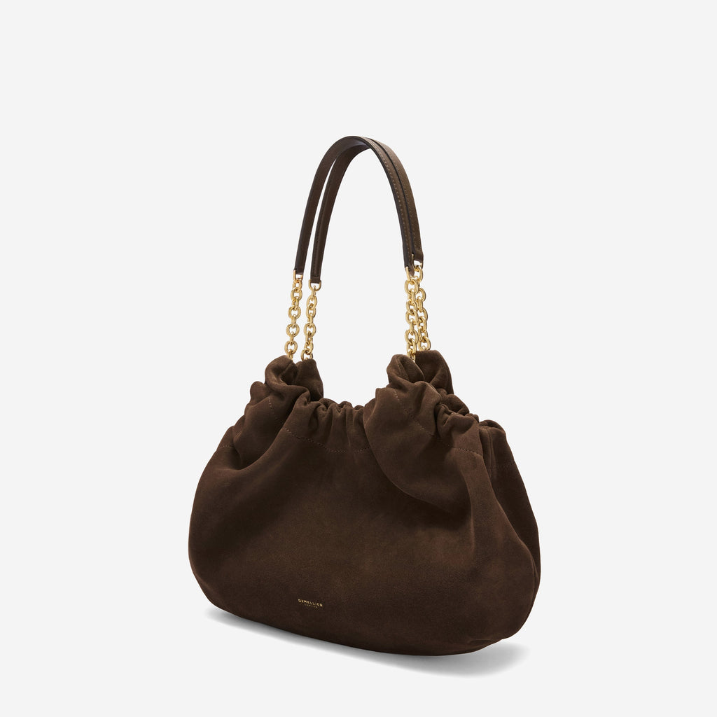 DeMellier The Midi Miami mocha suede & mocha smooth