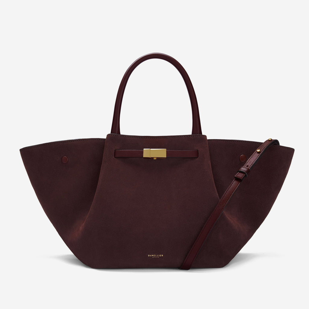 DeMellier The Midi New York burgundy suede & burgundy smooth