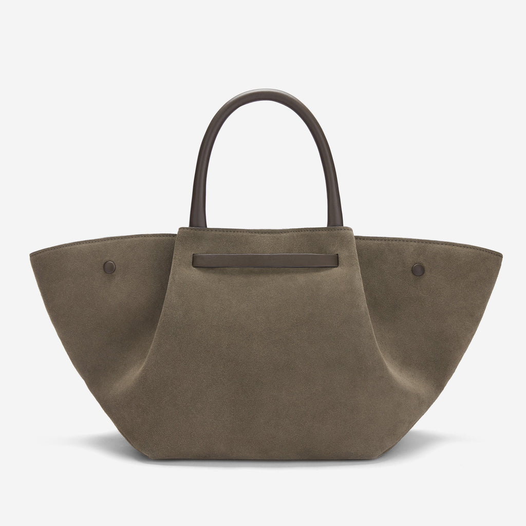 DeMellier The Midi New York deep olive suede & deep olive smooth