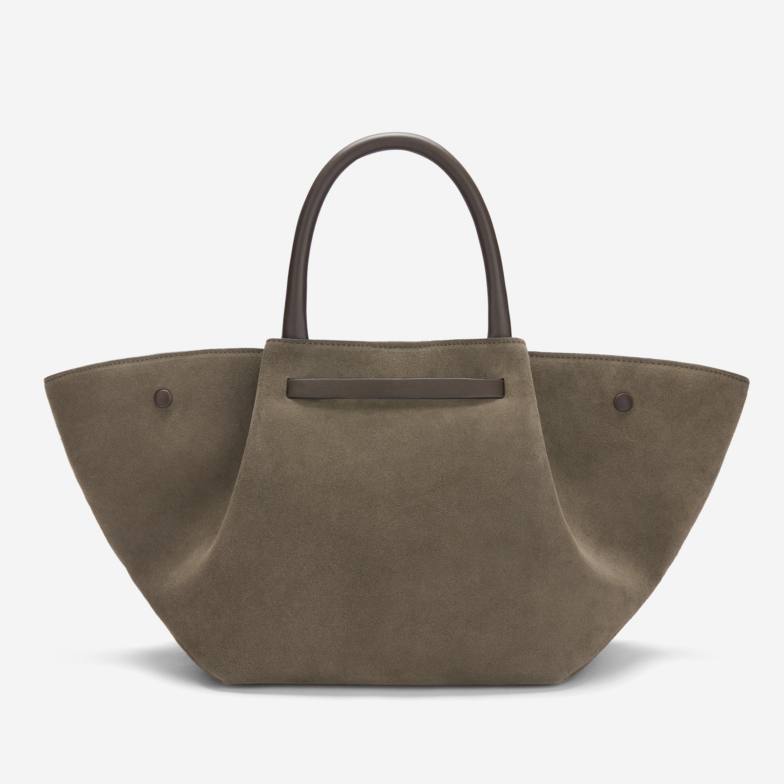 DeMellier The Midi New York deep olive suede & deep olive smooth