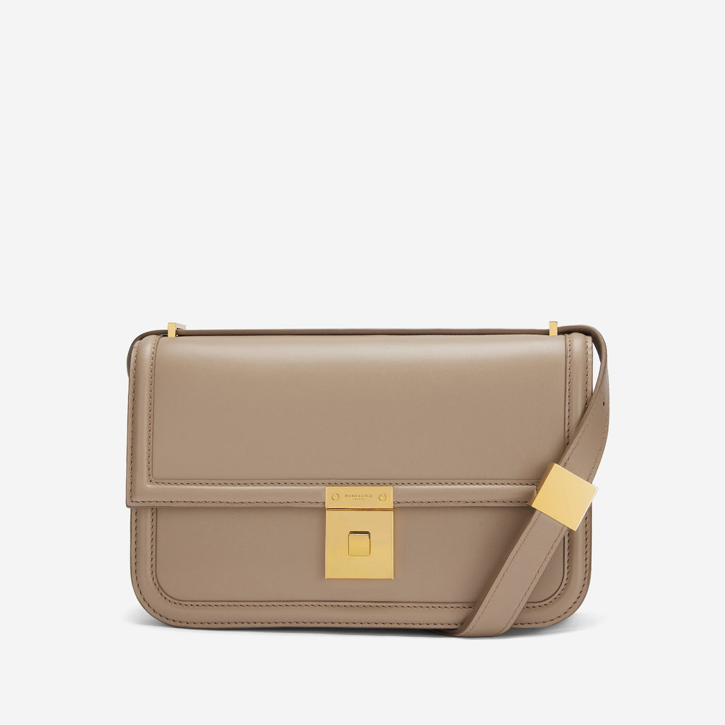 DeMellier The Paris Crossbody dark sand smooth