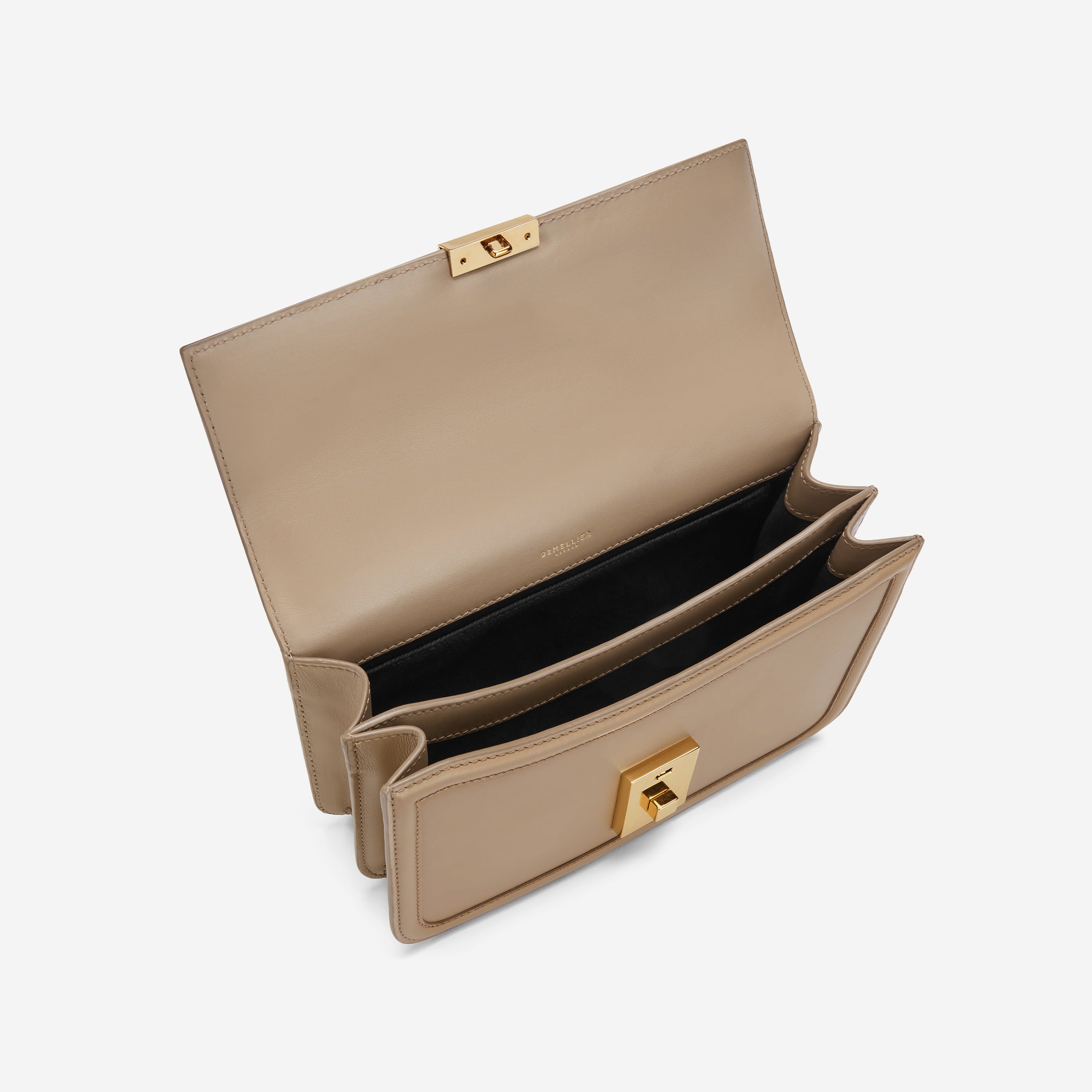 DeMellier The Paris Crossbody dark sand smooth