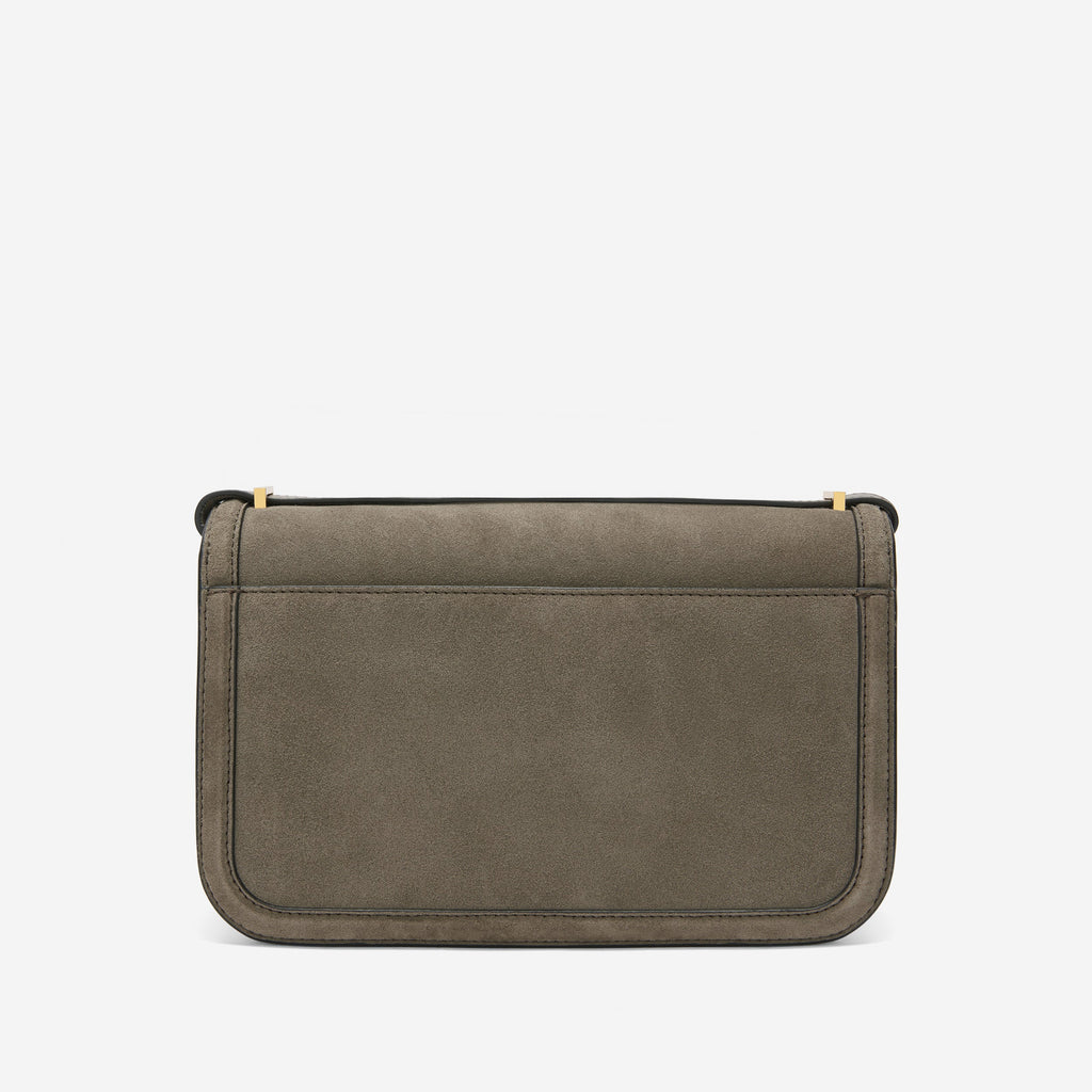 DeMellier The Paris Crossbody deep olive suede