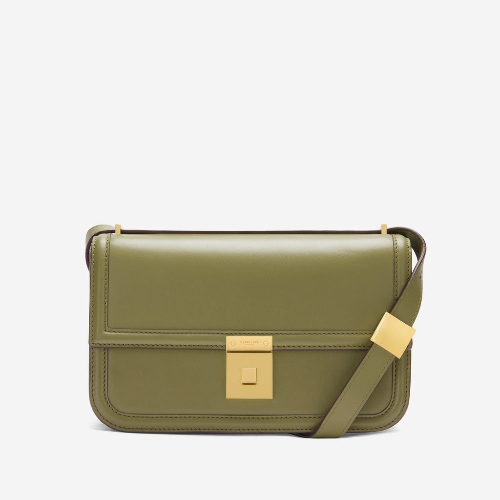 DeMellier The Paris Crossbody light olive smooth