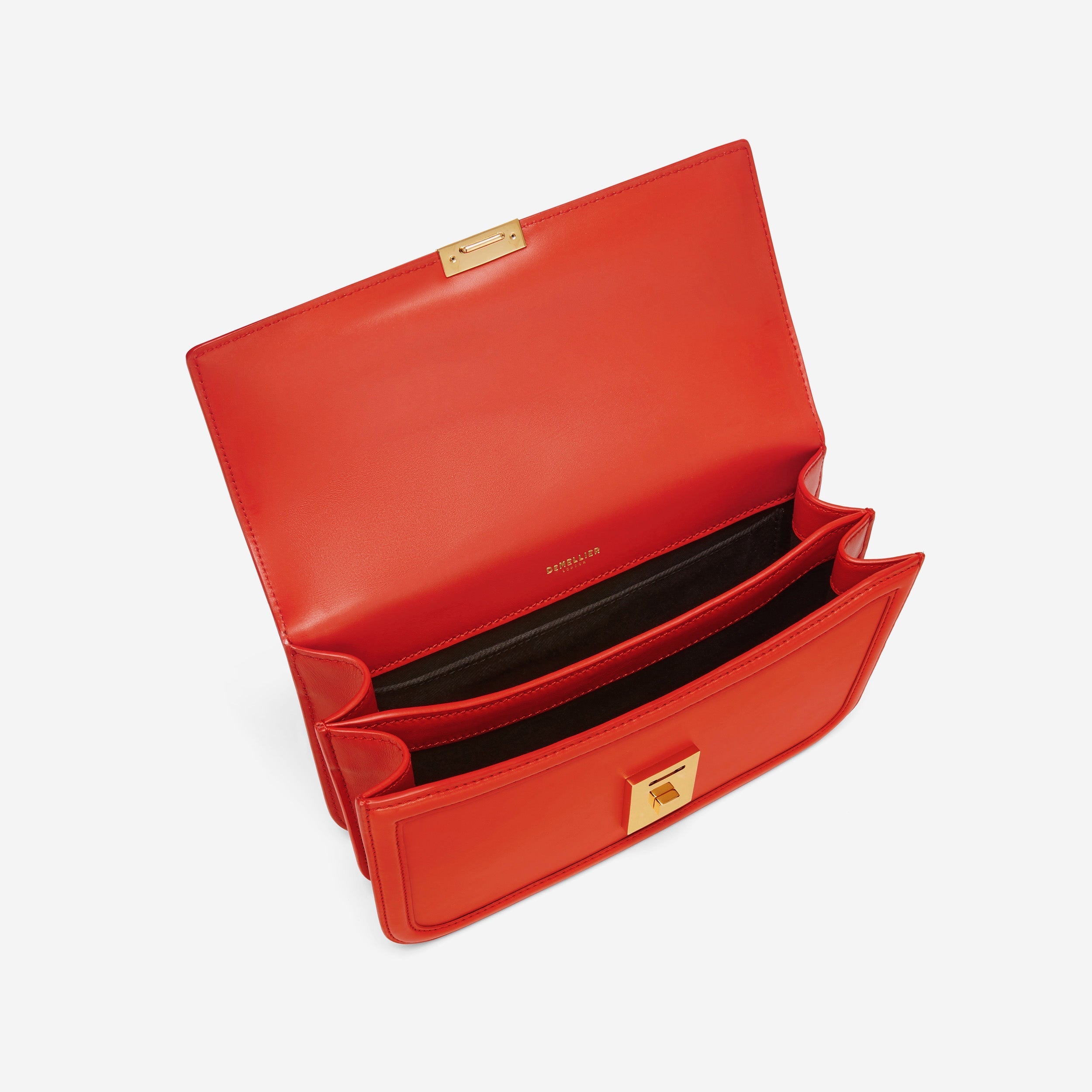 DeMellier The Paris Crossbody poppy red smooth