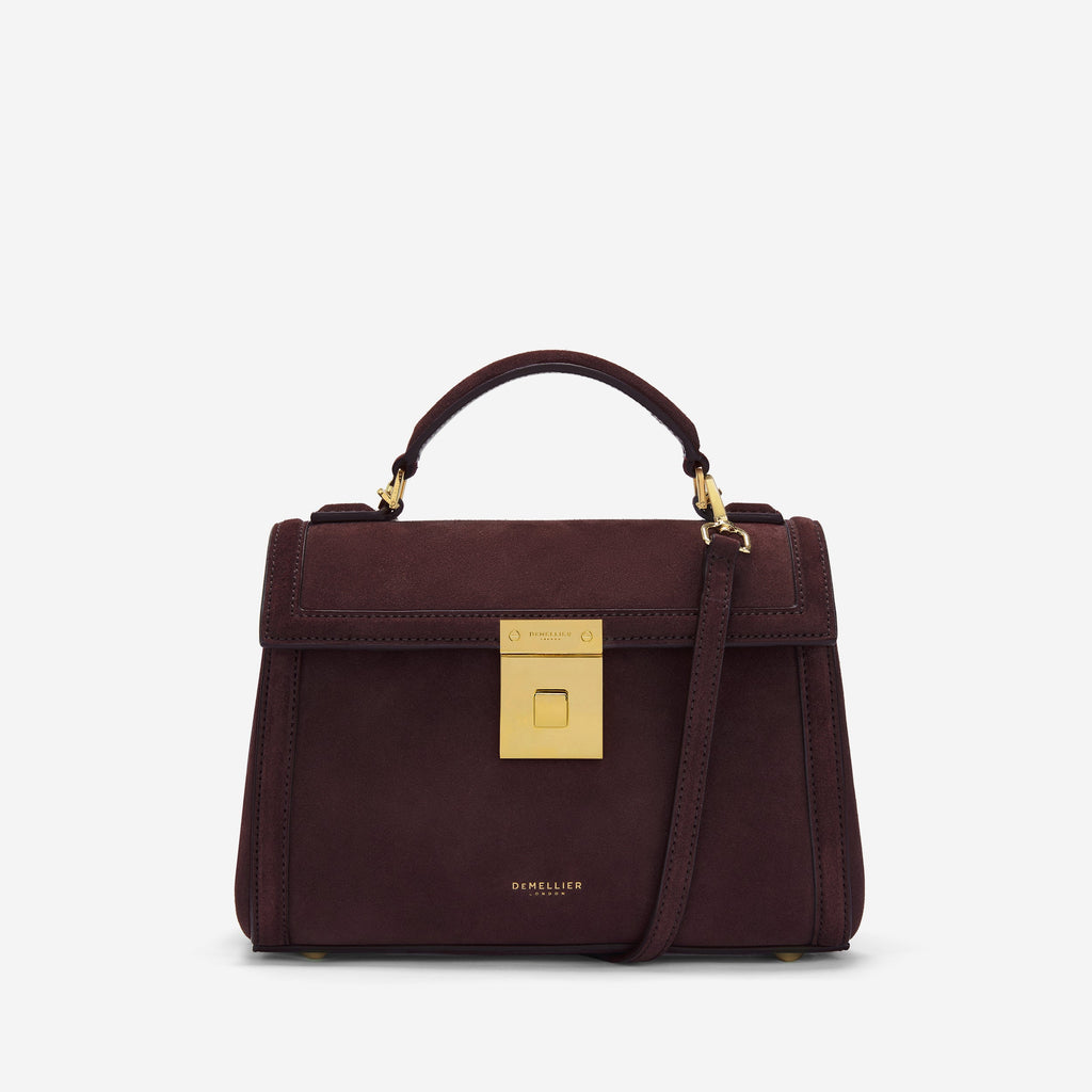DeMellier The Paris burgundy suede