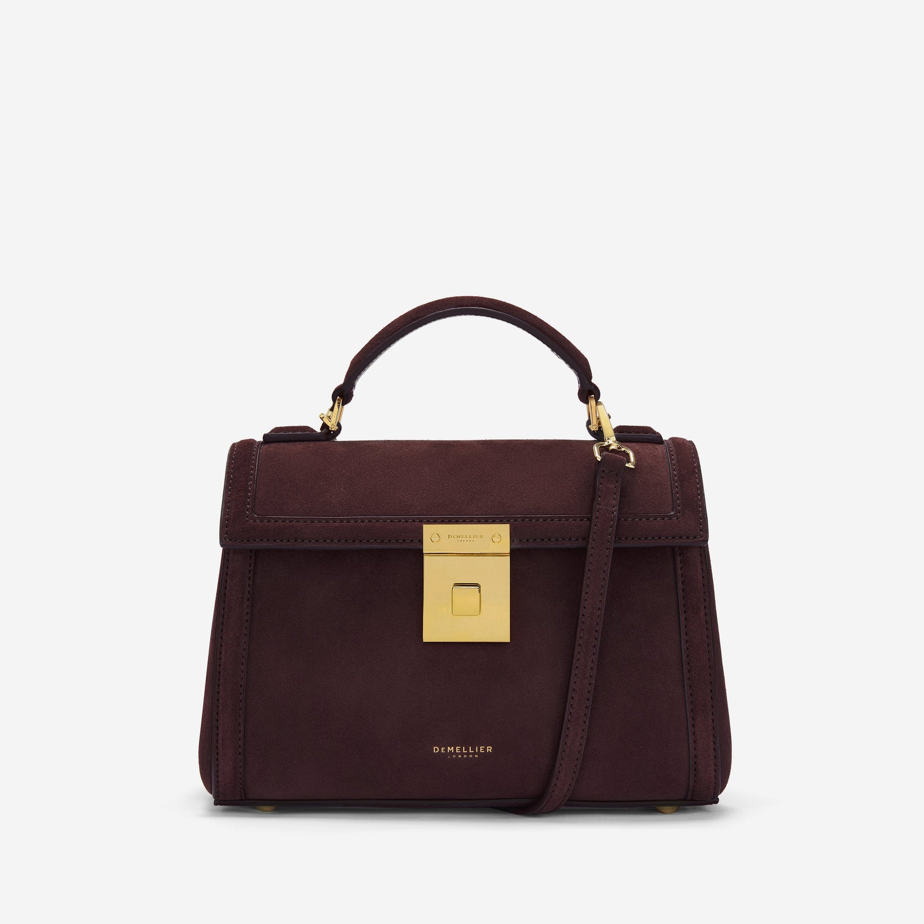 DeMellier The Paris burgundy suede