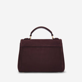 DeMellier The Paris burgundy suede