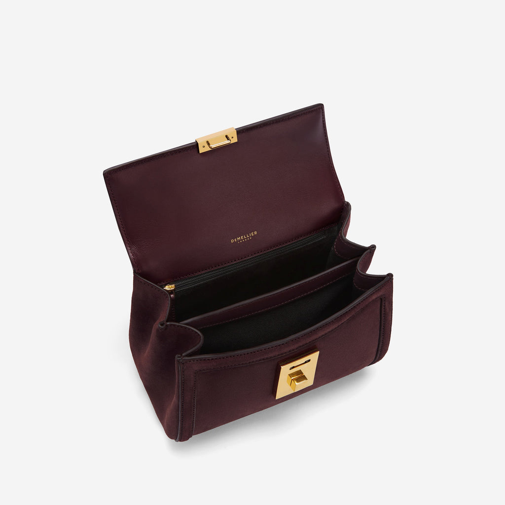 DeMellier The Paris burgundy suede