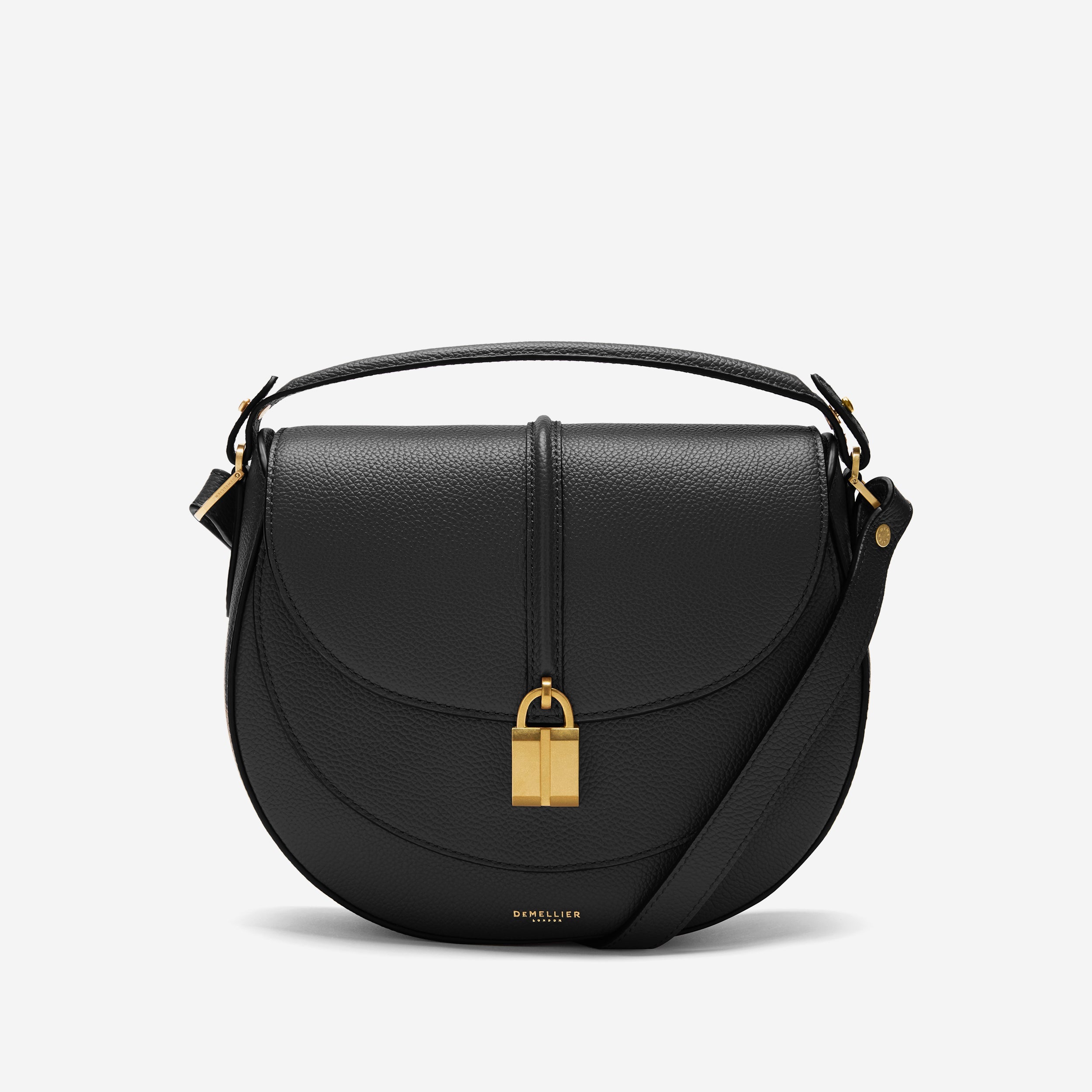 DeMellier The Siena Saddle black small grain