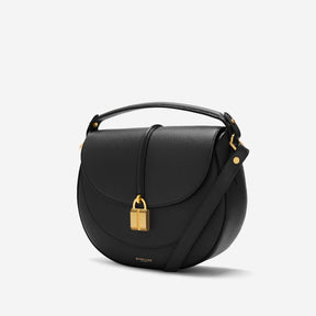 DeMellier The Siena Saddle black small grain