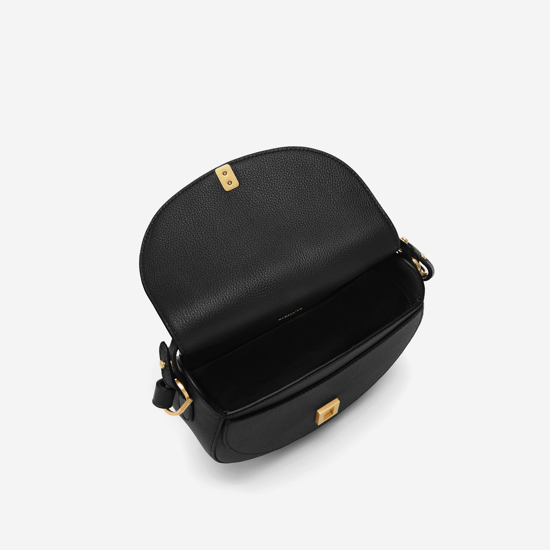 DeMellier The Siena Saddle black small grain