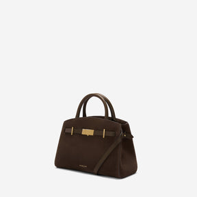 DeMellier The Small Hudson mocha suede & mocha smooth