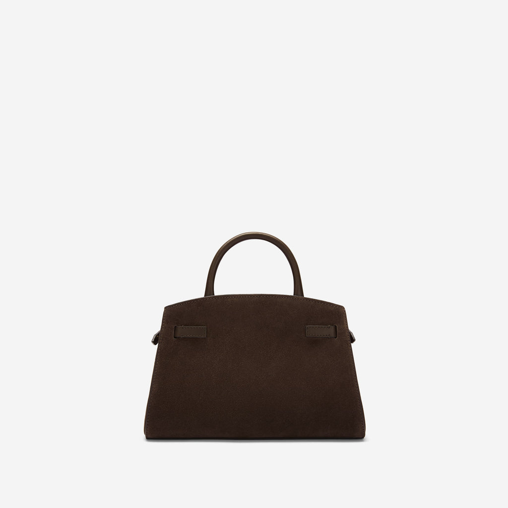 DeMellier The Small Hudson mocha suede & mocha smooth
