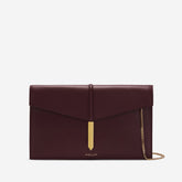 DeMellier The Tokyo Clutch burgundy smooth