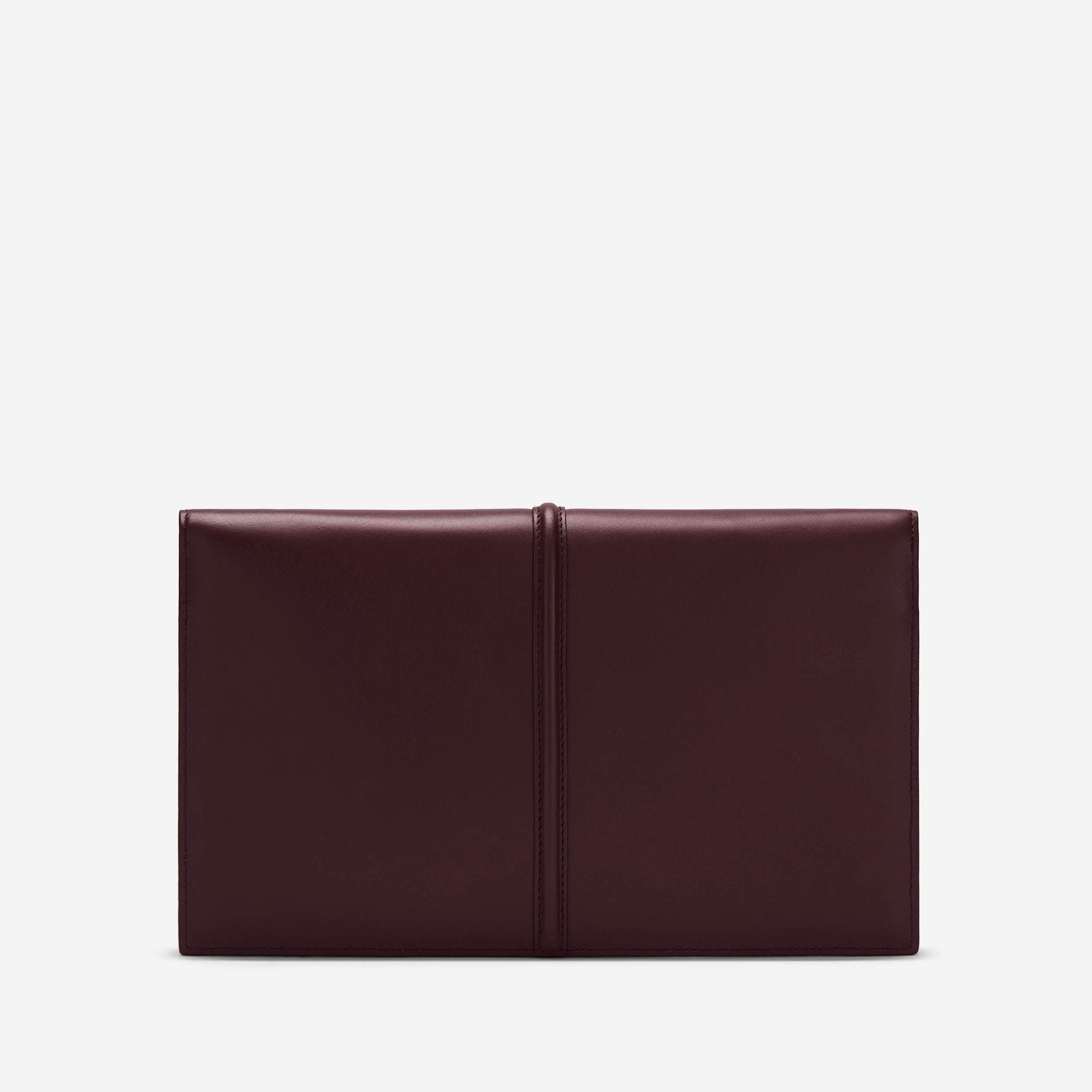DeMellier The Tokyo Clutch burgundy smooth