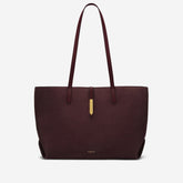 DeMellier The Tokyo Tote burgundy suede & burgundy smooth