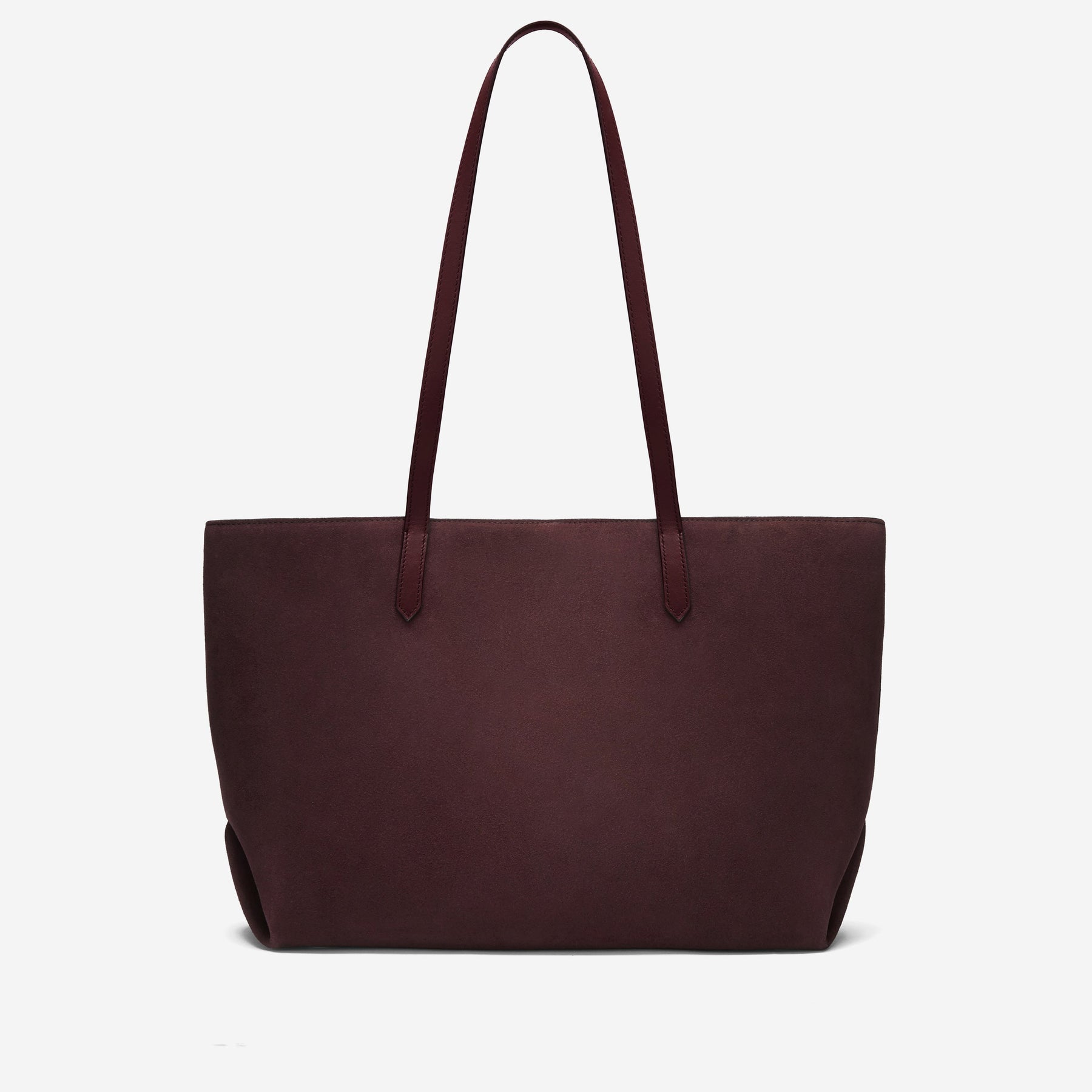 DeMellier The Tokyo Tote burgundy suede & burgundy smooth