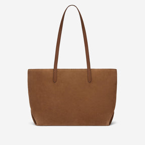 DeMellier The Tokyo Tote deep tan suede & deep tan smooth