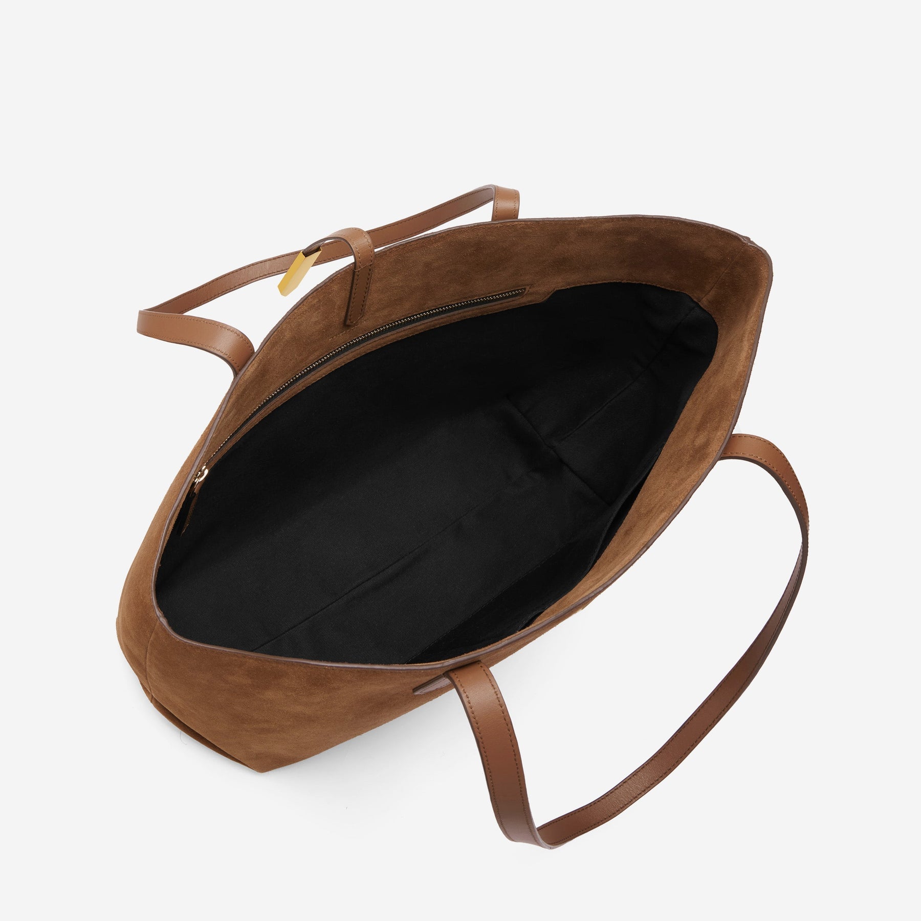 DeMellier The Tokyo Tote deep tan suede & deep tan smooth