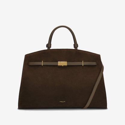 DeMellier The Hudson mocha suede & mocha smooth