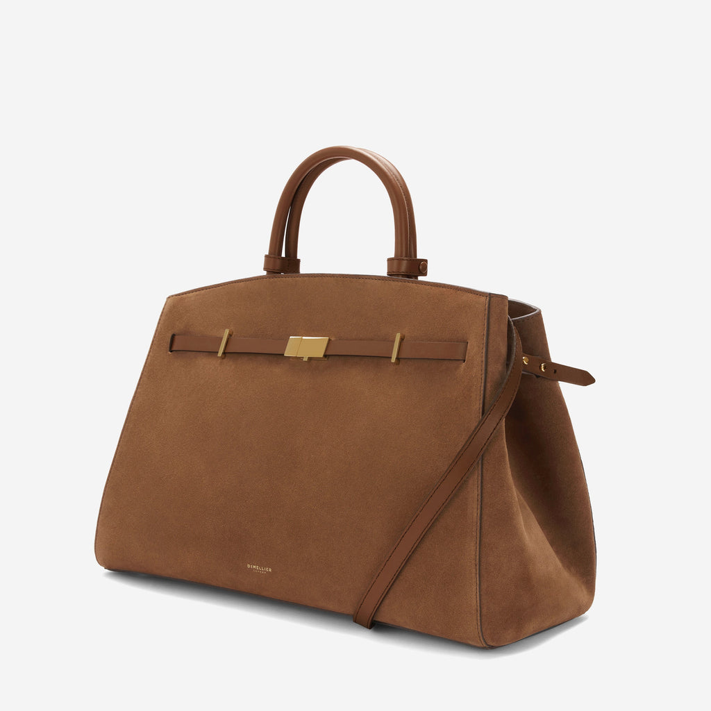 DeMellier The Hudson deep tan suede & tan smooth