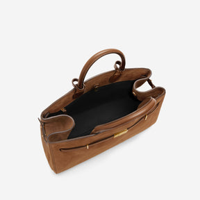 DeMellier The Hudson deep tan suede & tan smooth