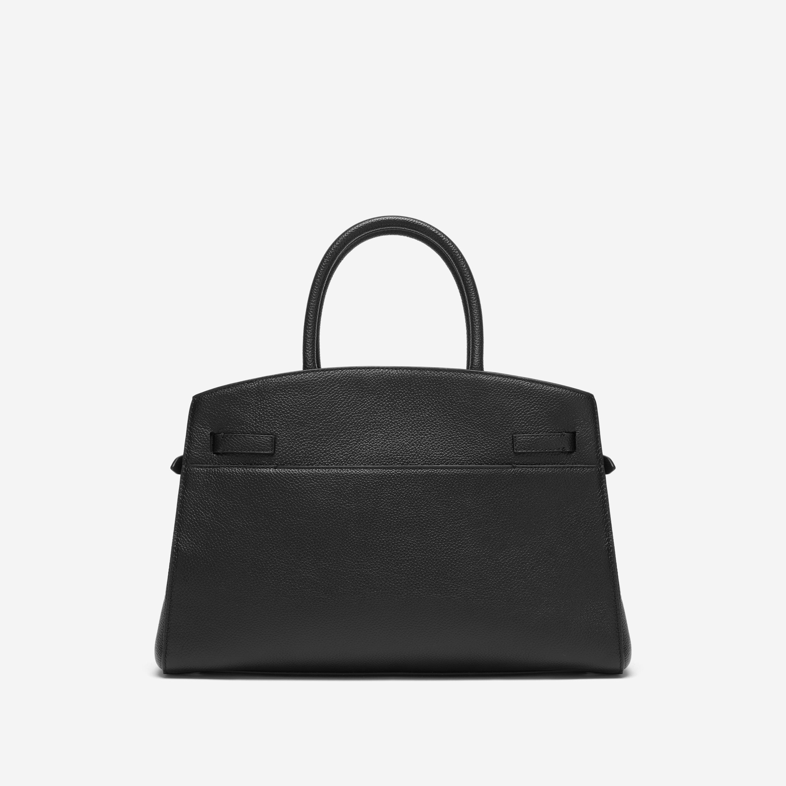 DeMellier The Midi Hudson black small grain
