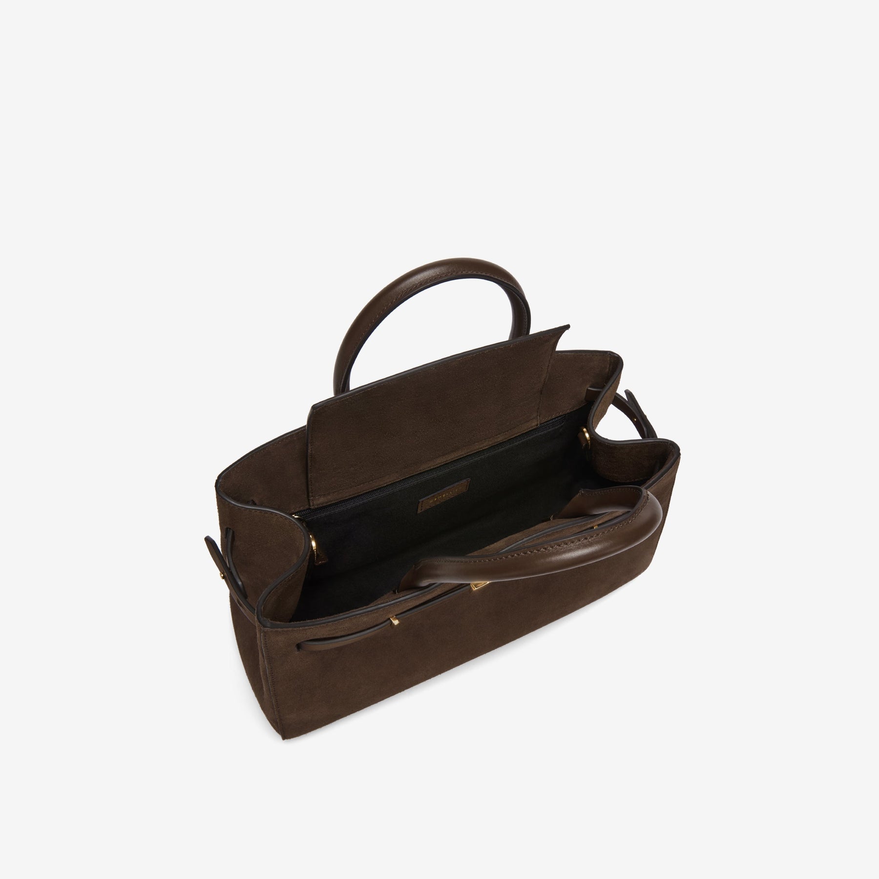 DeMellier The Midi Hudson mocha suede & mocha smooth