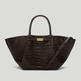 The Midi New York - Dark Chocolate Croc-Effect