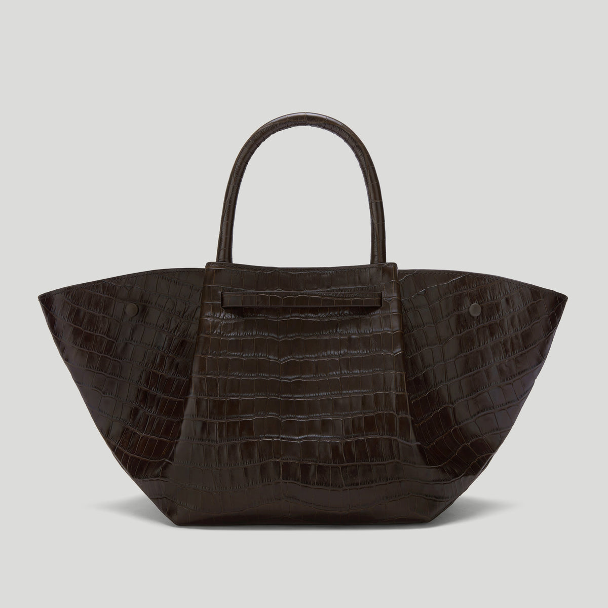The Midi New York - Dark Chocolate Croc-Effect
