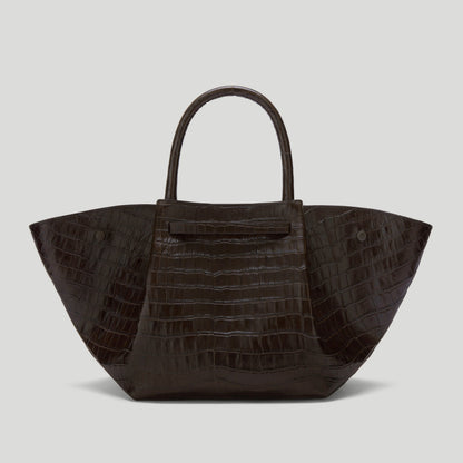 The Midi New York - Dark Chocolate Croc-Effect