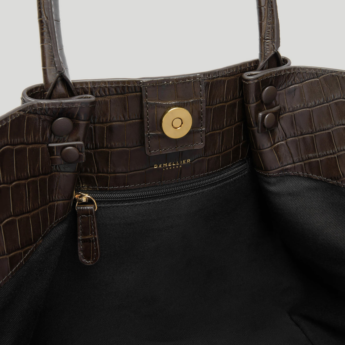 The Midi New York - Dark Chocolate Croc-Effect
