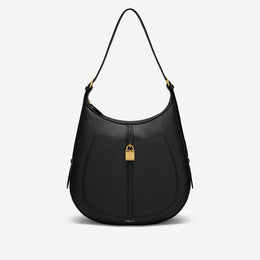 DeMellier The Siena Hobo black small grain