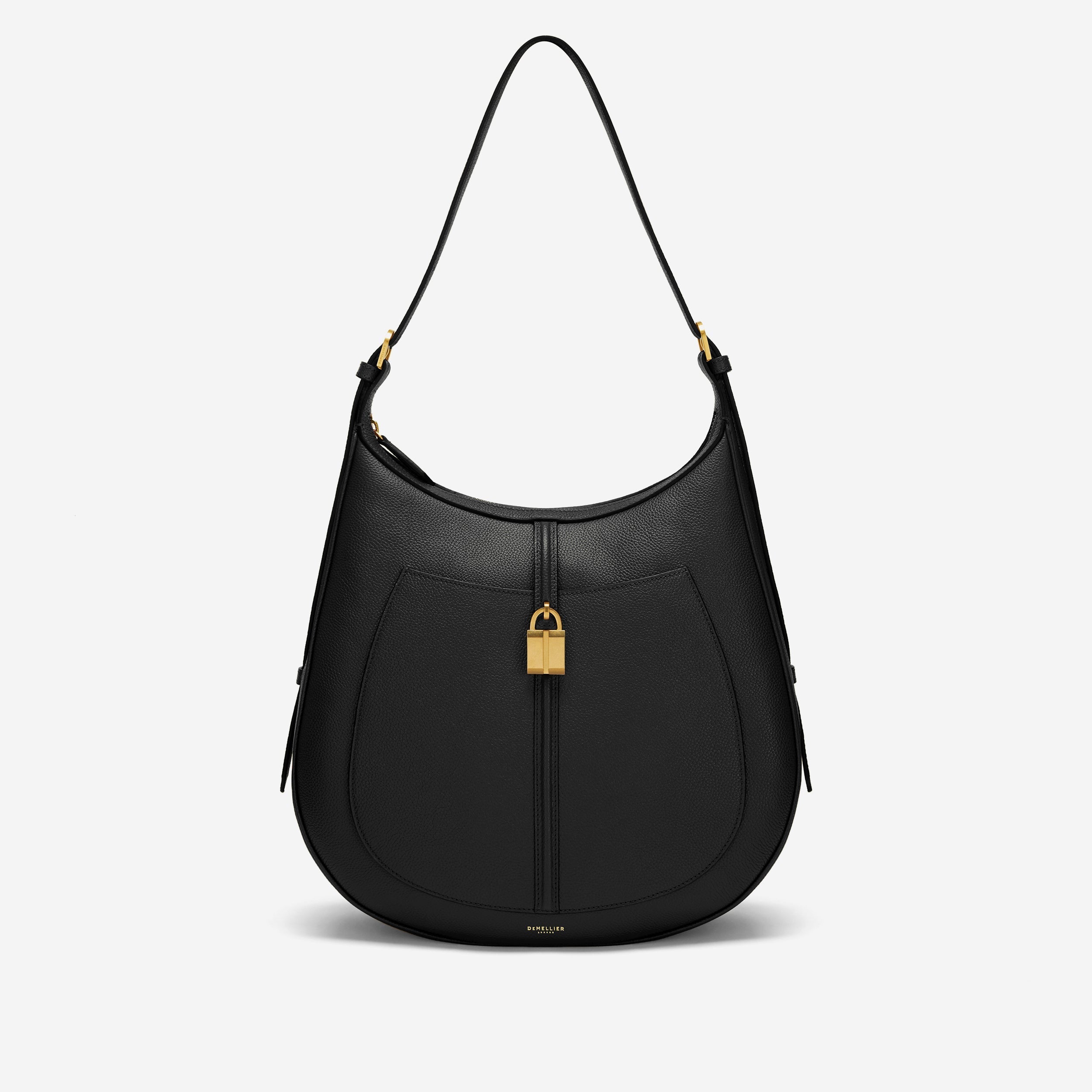 DeMellier The Siena Hobo black small grain