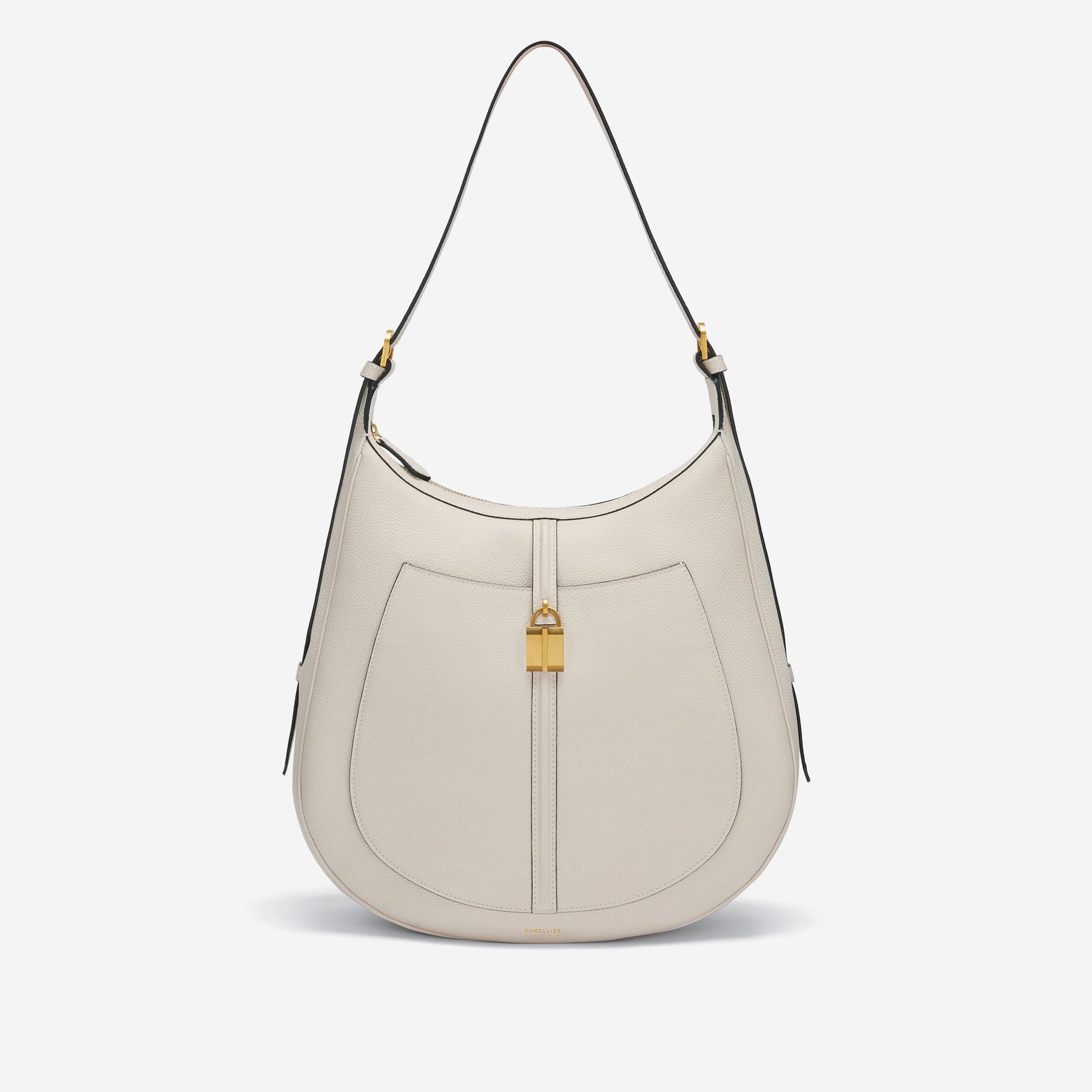 DeMellier The Siena Hobo off-white small grain