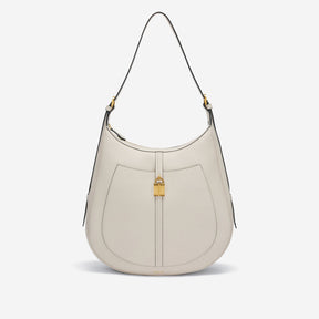 DeMellier The Siena Hobo off-white small grain