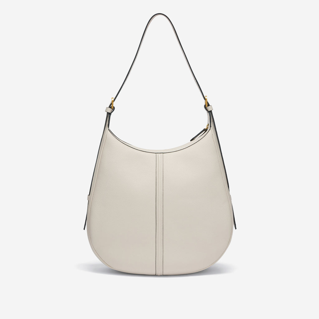 DeMellier The Siena Hobo off-white small grain