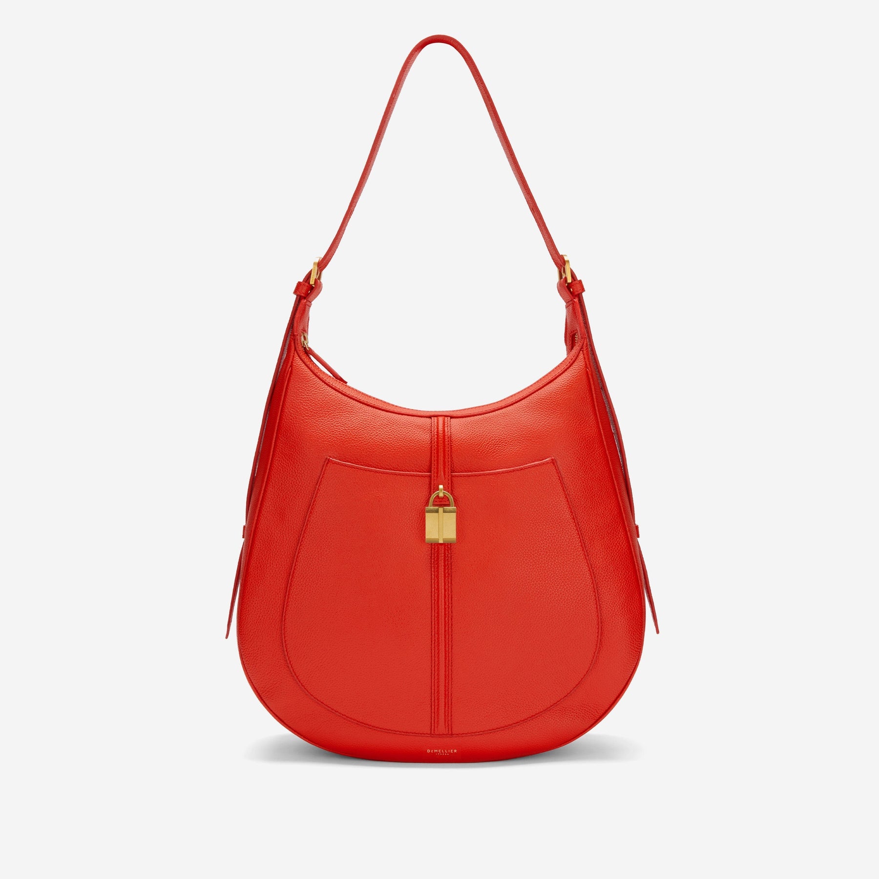 DeMellier The Siena Hobo poppy red small grain