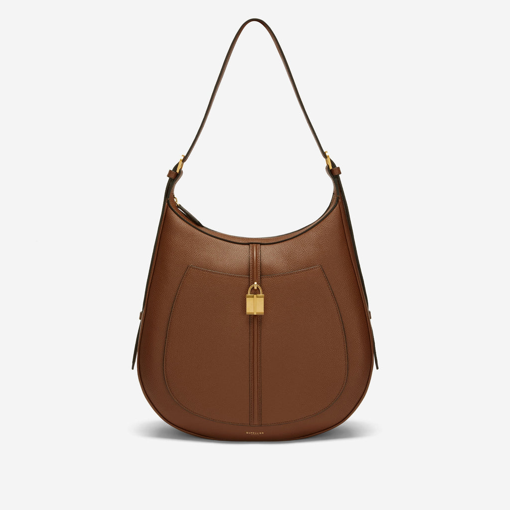 DeMellier The Siena Hobo tan small grain