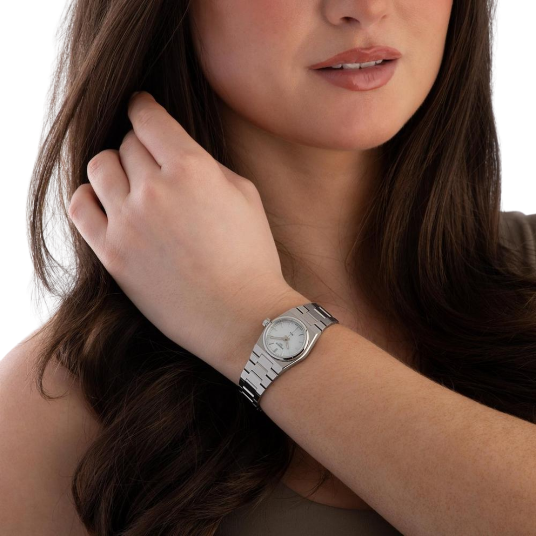 Tissot PRX 25mm White Mother-of-Pearl Dial Stainless Steel Quartz Watch