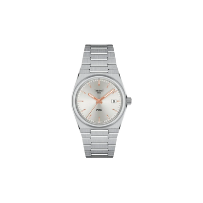 Tissot PRX 35mm Silver Dial Grey Stainless Steel Quartz Watch