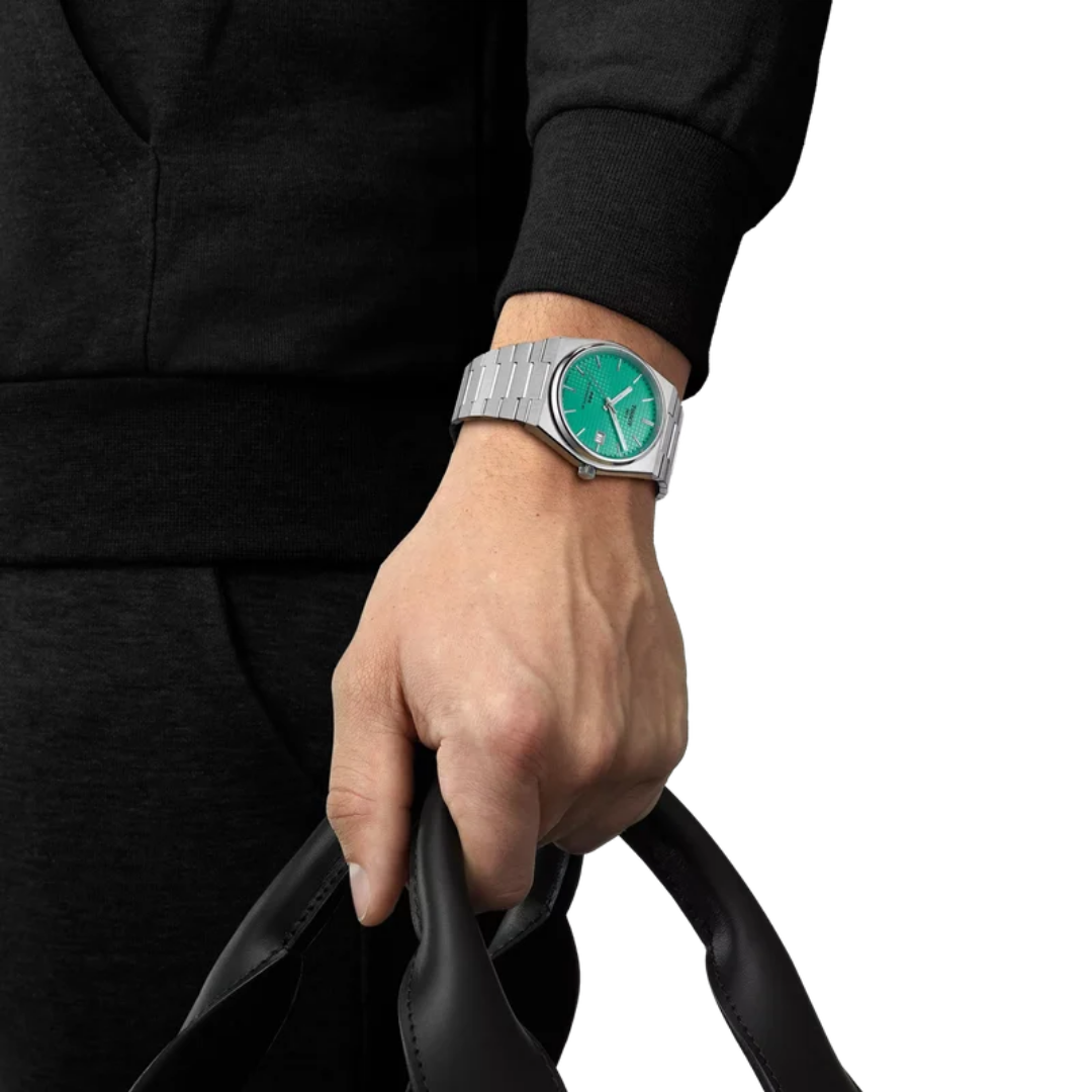 Tissot PRX Powermatic 80 40mm Light Green Dial Grey Stainless Steel Automatic Watch