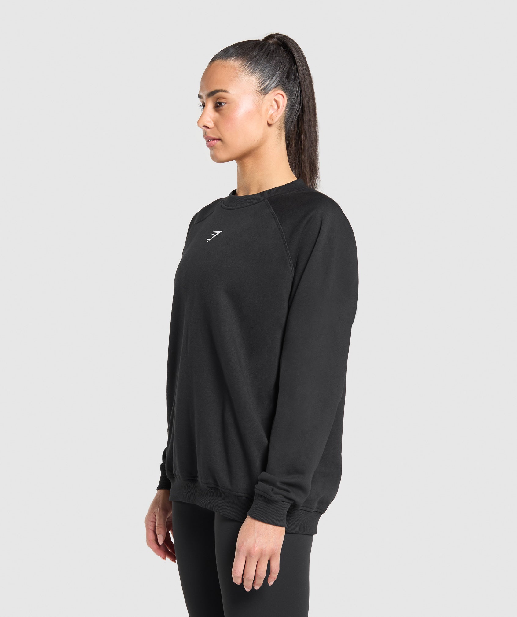 Gymshark Training Oversized Fleece Sweatshirt - Black