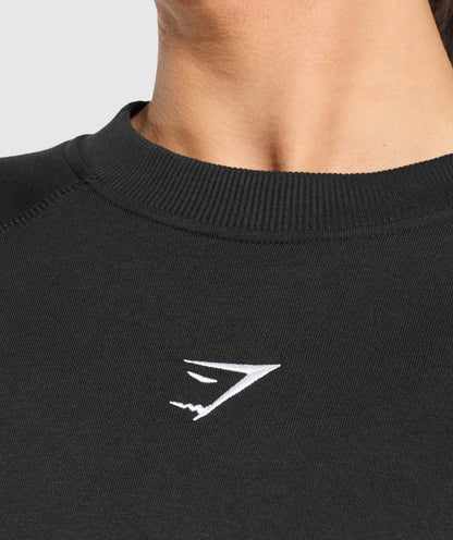 Gymshark Training Oversized Fleece Sweatshirt - Black