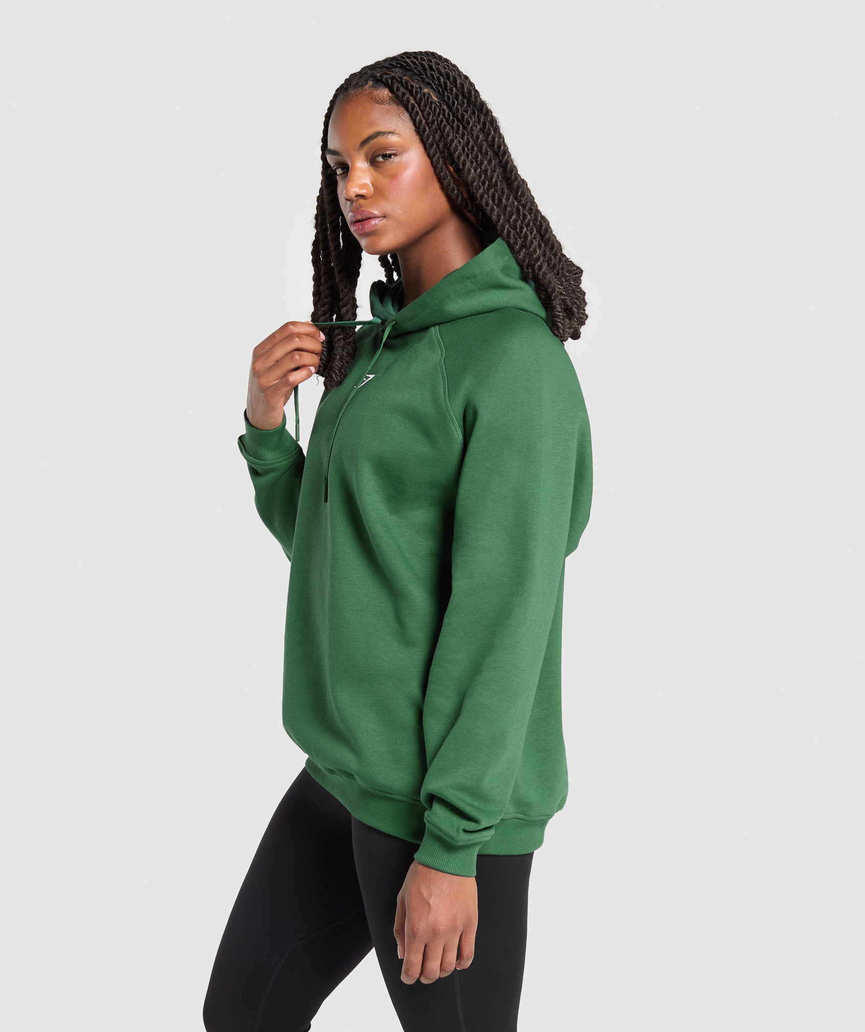 Gymshark Training Oversized Fleece Hoodie - Classic Green